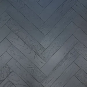 Galaxy Black – Engineered Oak Herringbone Flooring