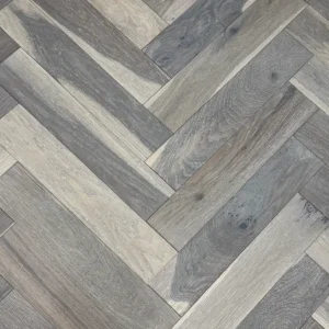 Smoked Grey – Engineered Oak Herringbone Flooring