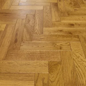 Golden Tone – Engineered Oak Herringbone Flooring